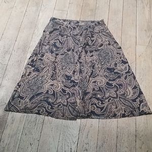Vintage Braemar Petites Paisley Button Up …